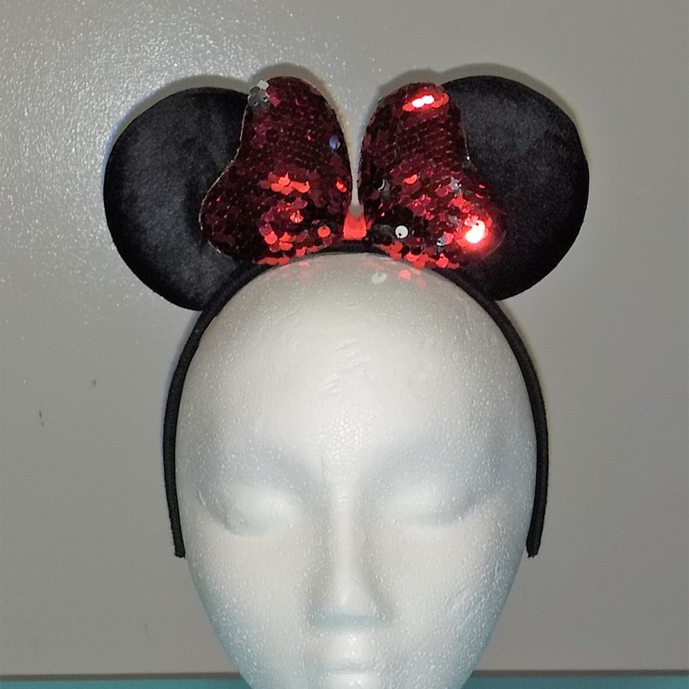 Minnie Mouse Ears Headband (Red)